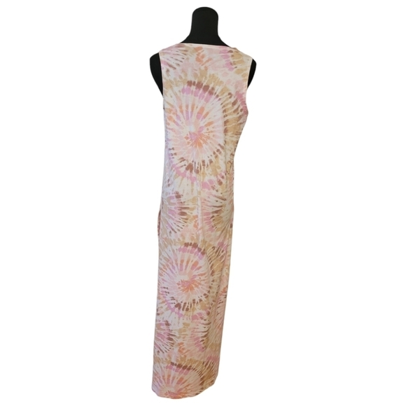 Lands End Sleeveless Tie Dye Maxi Dress Size Small - Picture 4 of 5